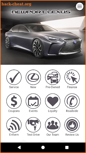 Newport Lexus Dealer App screenshot