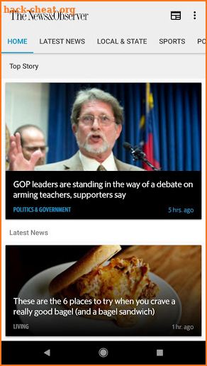 News & Observer (N&O): Mobile screenshot