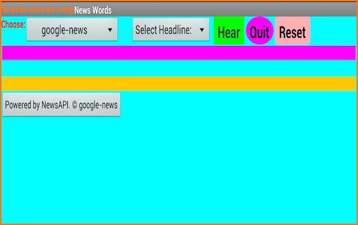 News Words screenshot