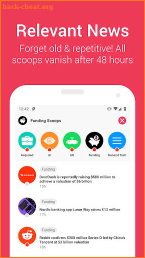 Newscoop - Scoops of summarized tech news screenshot