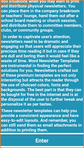 Newsletter Office Templates screenshot