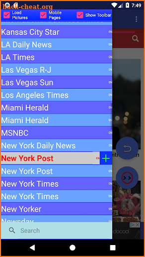 Newspapers screenshot