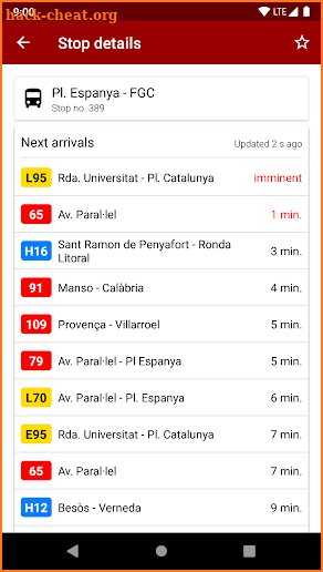 Next bus Barcelona screenshot