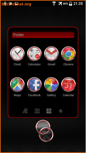 Next Launcher 3D Theme Carbon screenshot