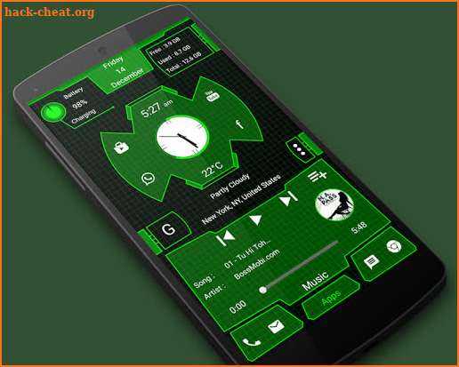 Nextgeneration Launcher 2 - Hitech theme launcher screenshot