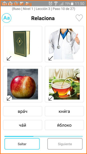 Nextlingua - Learn English Russian Spanish French screenshot