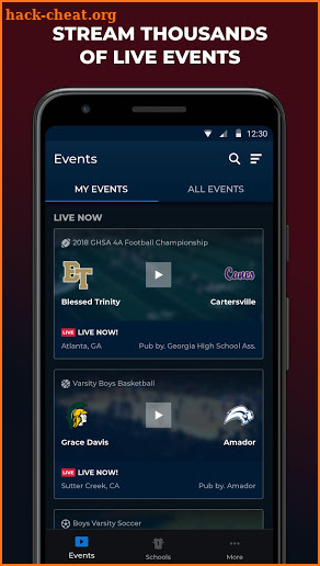 NFHS Network Live screenshot