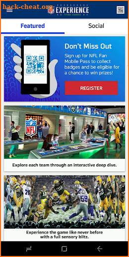 NFL Experience Fan Mobile Pass screenshot