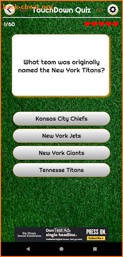 NFL Quiz screenshot