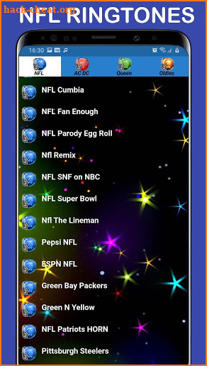 Nfl ringtones screenshot