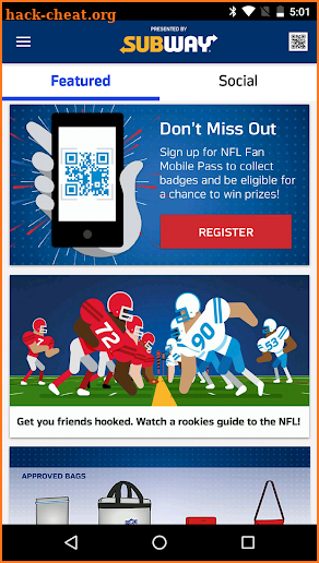 NFL UK Event Pass screenshot