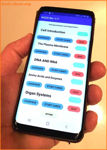 NGSS Biology - Study Cards, 1 of 7 screenshot