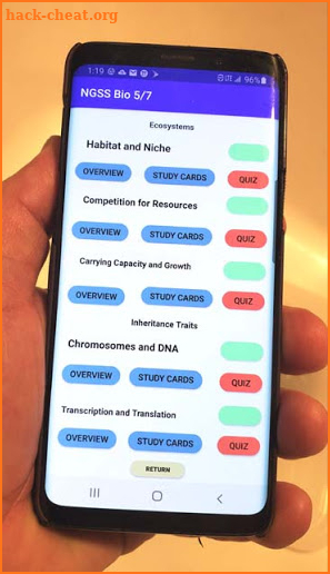 NGSS Biology - Study Cards, 5 of 7 screenshot