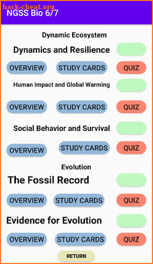 NGSS Biology - Study Cards, 6 of 7 screenshot