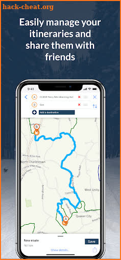 NH SnoTraveler Trails 2023 screenshot