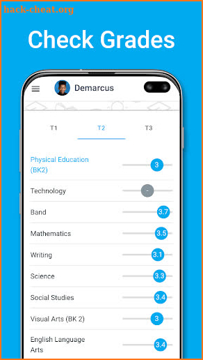 NHA Parent Portal screenshot