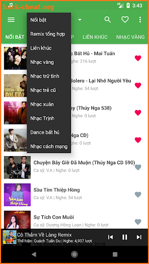 Nhạc vàng - Nhạc trữ tình - Bolero 2019 screenshot