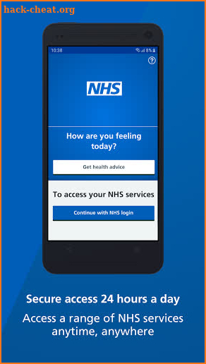 NHS App screenshot