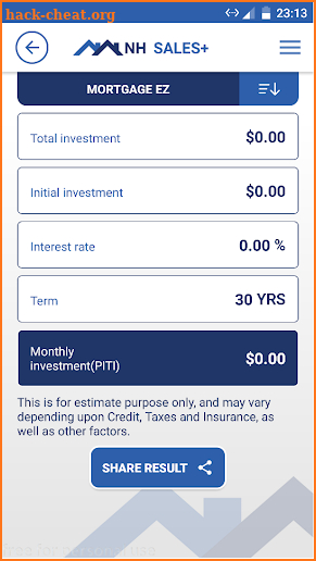 NHSales+ Easy Mortgage Calculator and Training App screenshot