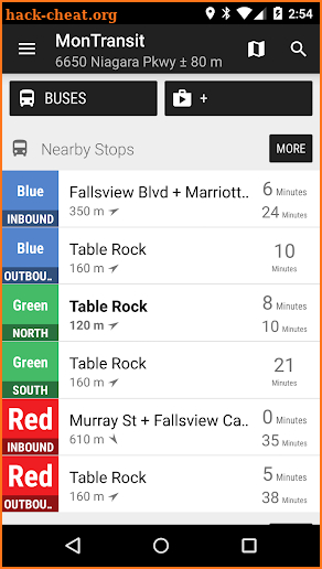 Niagara Falls WEGO Bus - MonTransit screenshot