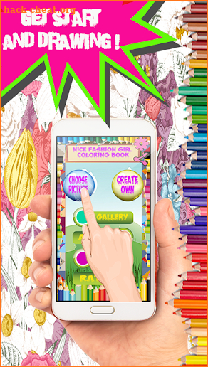 Nice Fashion Girl Coloring Book - Kids Coloring screenshot