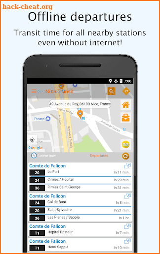 Nice Transit: Offline Lignes d’Azur timings & maps screenshot