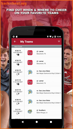 Nicholls Athletics screenshot