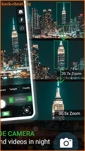 Night Camera Mode Photo Video screenshot