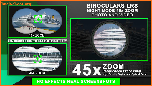Night Mode 45x Zoom Binoculars LRS Fisheye Camera screenshot