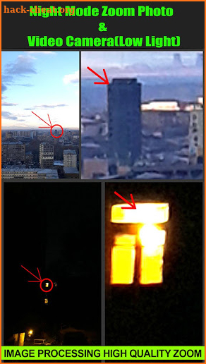 Night Mode Zoom Photo and Video Camera(Low Light) screenshot