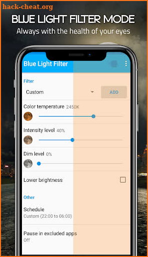 Night Shift:  Blue Light Filter for Android screenshot