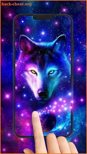 Night Sky Wolf Live Wallpaper screenshot