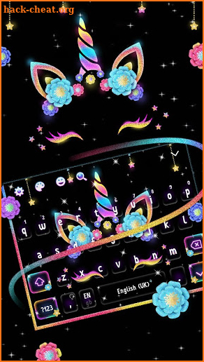 Night Star Sparkling Unicorn Keyboard screenshot