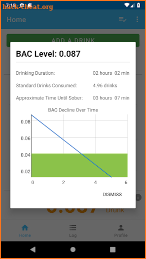 Nights Out - BAC Calculator screenshot