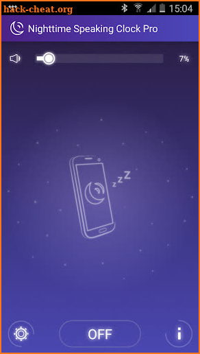 Nighttime Speaking Clock PRO screenshot