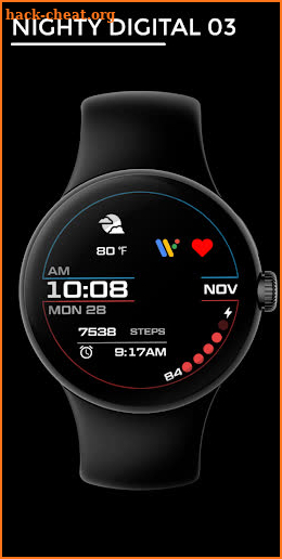 Nighty Digital 03 - watch face screenshot