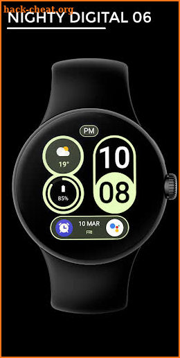 Nighty Digital 06 - watch face screenshot