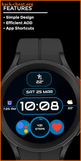 Nighty Digital 08 - watch face screenshot