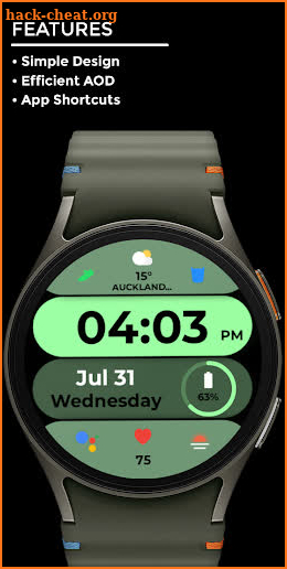 Nighty Digital 36 - watch face screenshot