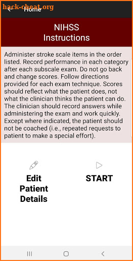 NIH Stroke Scale (NIHSS) pro screenshot