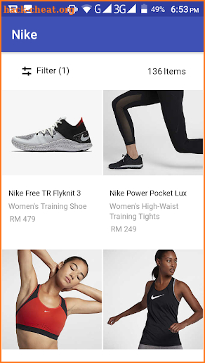 Nike Online Shopping screenshot