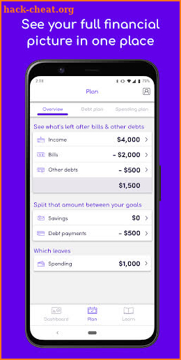 Nimbl by Nationwide: Your Plan screenshot