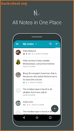 Nimbus Note - Useful notepad and organizer screenshot