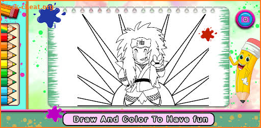 Nine Tails Game Coloring Book screenshot