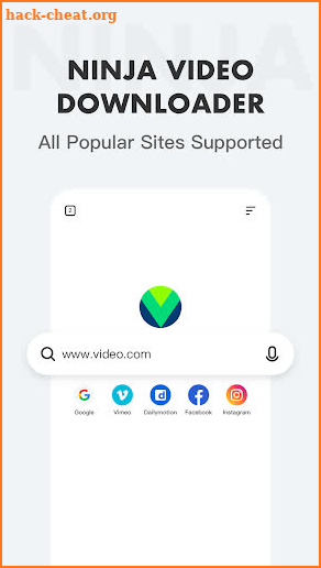 Ninja Browser: Fast free Video downloader browser screenshot