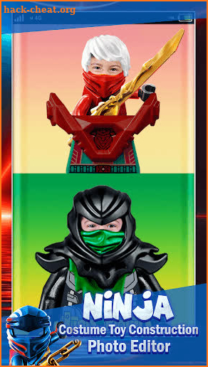 Ninja Costume Toy Construction Photo Editor screenshot