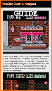 Ninja Gaiden Guide screenshot