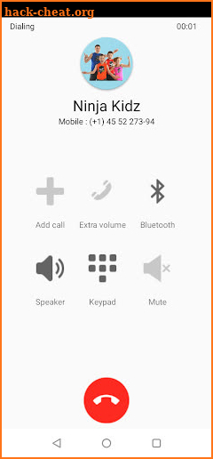 Ninja Kidz Fake Video Call - NinjaKidz Call & Chat screenshot