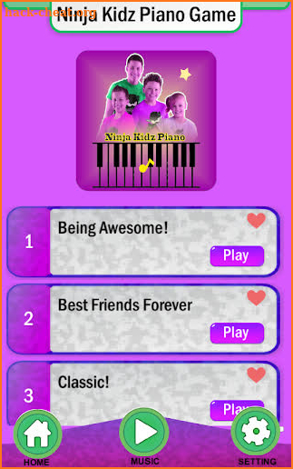 Ninja Kidz Piano Games Tiles screenshot