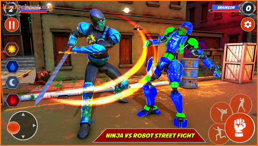 Ninja Robot Fighting Games – Robot Ring Fighting screenshot